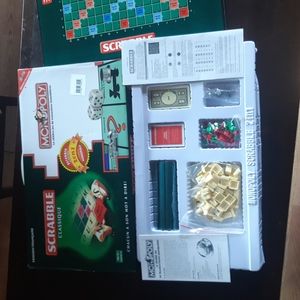 Scrabble Monopoly 2 en 1 Version Française jeux de table